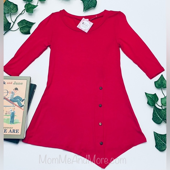 S/M/L/XL NEW Girls High Low Pink Boutique Dress or Long Tunic Top - Picture 4 of 8